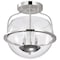 Nuvo Amado 3-Light Semi Flush Mount Polished Nickel Clear Glass 60/7822 - alternate 3